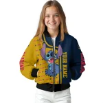 custom notre dame fighting irish stitch laughing navy bomber jacket best selling