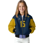 custom notre dame fighting irish team patch navy bomber jacket best selling
