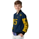 custom notre dame fighting irish team patch navy bomber jacket best selling