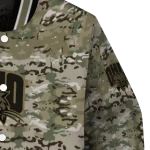 custom ohio bobcats camouflage abstract camouflage varsity jacket best selling