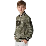 custom ohio bobcats camouflage abstract camouflage varsity jacket best selling