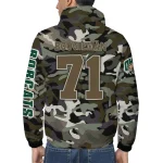 custom ohio bobcats skull camo camouflage windbreaker jacket best selling