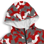 custom ohio state buckeyes camouflage mashup scarlet windbreaker jacket best selling