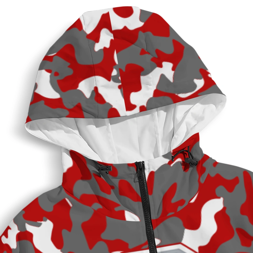 custom ohio state buckeyes camouflage mashup scarlet windbreaker jacket premium grade custom ohio state buckeyes camouflage mashup scarlet windbreaker jacket premium grade