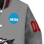custom ohio state buckeyes feral slash grey varsity jacket best selling