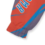custom oklahoma city thunder abstract streaks blue windbreaker jacket best selling