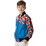custom oklahoma city thunder camouflage style blue bomber jacket best selling