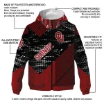 custom oklahoma sooners arrow matrix crimson black windbreaker jacket best selling