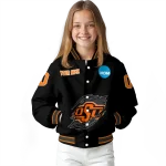custom oklahoma state cowboys claw shred black varsity jacket best selling