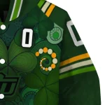 custom oklahoma state cowboys shamrock vortex green varsity jacket best selling