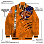custom oklahoma state cowboys usa flag claws orange varsity jacket best selling