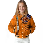 custom oklahoma state cowboys usa flag claws orange varsity jacket best selling