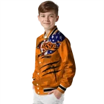 custom oklahoma state cowboys usa flag claws orange varsity jacket best selling