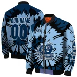 custom old dominion monarchs burst splatter blue bomber jacket best selling