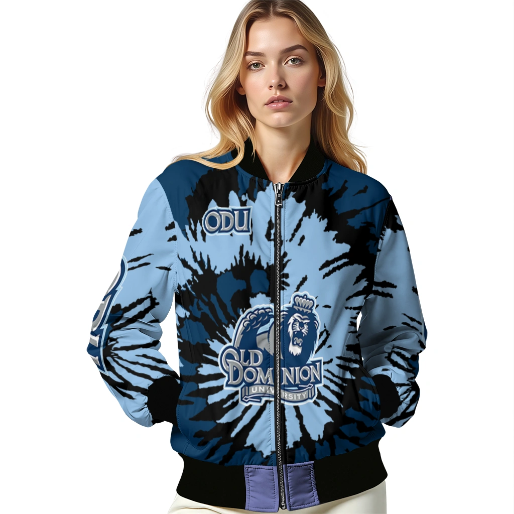 custom old dominion monarchs burst splatter blue bomber jacket latest model custom old dominion monarchs burst splatter blue bomber jacket latest model