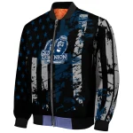 custom old dominion monarchs star stripes blue black bomber jacket best selling
