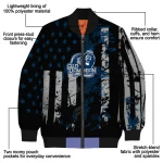 custom old dominion monarchs star stripes blue black bomber jacket best selling