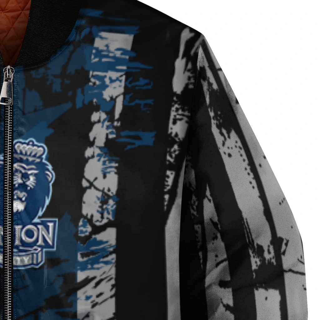 custom old dominion monarchs star stripes blue black bomber jacket premium grade custom old dominion monarchs star stripes blue black bomber jacket premium grade