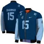 custom old dominion monarchs team patch blue bomber jacket best selling
