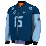 custom old dominion monarchs team patch blue bomber jacket best selling