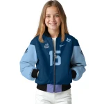 custom old dominion monarchs team patch blue bomber jacket best selling