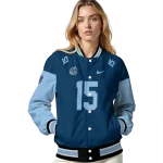 custom old dominion monarchs team patch blue varsity jacket best selling