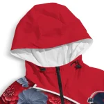 custom ole miss rebels blossoms helmet red windbreaker jacket best selling