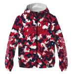 custom ole miss rebels camouflage mashup red windbreaker jacket best selling