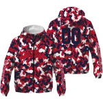 custom ole miss rebels camouflage mashup red windbreaker jacket best selling