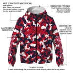 custom ole miss rebels camouflage mashup red windbreaker jacket best selling