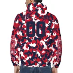 custom ole miss rebels camouflage mashup red windbreaker jacket best selling