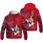 custom ole miss rebels football micky mouse red windbreaker jacket best selling