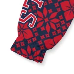 custom ole miss rebels geometric blossom red windbreaker jacket best selling