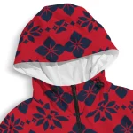 custom ole miss rebels geometric blossom red windbreaker jacket best selling