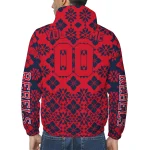 custom ole miss rebels geometric blossom red windbreaker jacket best selling