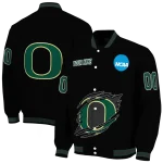 custom oregon ducks claw shred black varsity jacket best selling