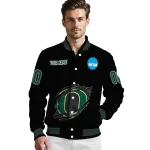 custom oregon ducks claw shred black varsity jacket best selling
