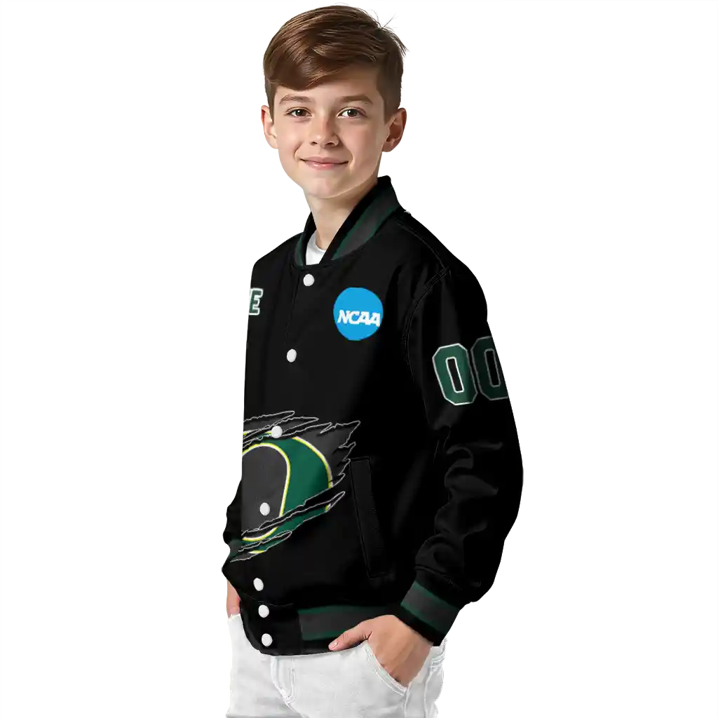 custom oregon ducks claw shred black varsity jacket trendy custom oregon ducks claw shred black varsity jacket trendy