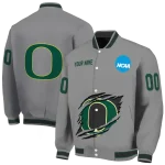 custom oregon ducks feral slash grey varsity jacket best selling