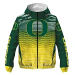 custom oregon ducks pattern layers green windbreaker jacket best selling