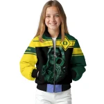 custom oregon ducks reaper hands green black bomber jacket best selling