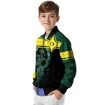 custom oregon ducks reaper hands green black bomber jacket best selling