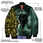 custom oregon ducks skull cluster green bomber jacket best selling