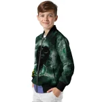 custom oregon ducks skull cluster green bomber jacket best selling