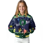 custom oregon ducks spongebob playtime green blue varsity jacket best selling