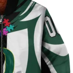 custom oregon ducks stars and stripes slashes green bomber jacket best selling