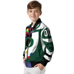 custom oregon ducks stars and stripes slashes green bomber jacket best selling