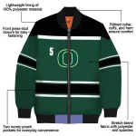 custom oregon ducks stripe statement green black bomber jacket best selling