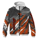 custom oregon state beavers claw mesh orange gray windbreaker jacket best selling