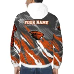 custom oregon state beavers claw mesh orange gray windbreaker jacket best selling